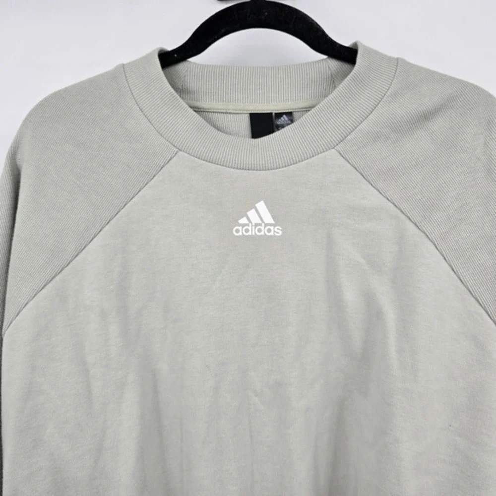 Adidas Pullover‎ Sweatshirt Cropped Athleisure Activewear Comfy Casual Size S - Picture 3 of 9